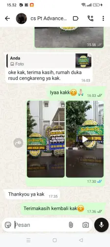 Testimonial Papan Bunga Pernikahan majakerta