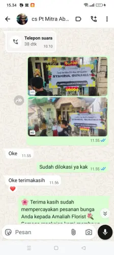 Testimonial Papan Bunga majakerta
