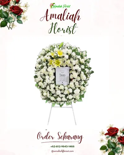 Krans Bunga Duka Cita majakerta